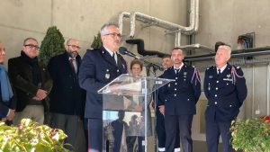 À Nîmes, les pompiers célèbrent la Sainte-Barbe à la caserne de Saint-Césaire.