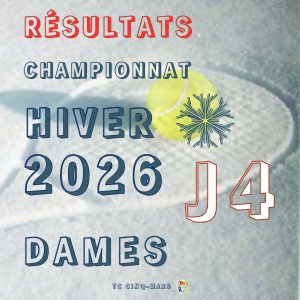 🎾 CHAMPIONNAT HIVER 2026 ❄️