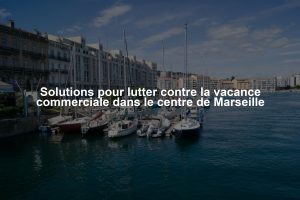 Solutions pour lutter contre la vacance commerciale dans le centre de Marseille