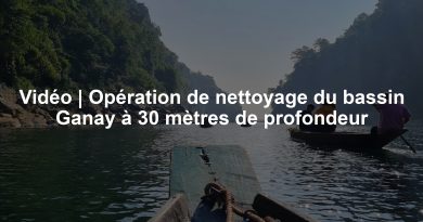 Vidéo | Opération de nettoyage du bassin Ganay à 30 mètres de profondeur