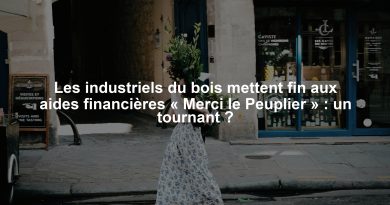 Les industriels du bois mettent fin aux aides financières « Merci le Peuplier » : un tournant ?
