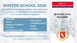 WINTER SCHOOL 2026_AEGE : Réseau d'experts en intelligence économique