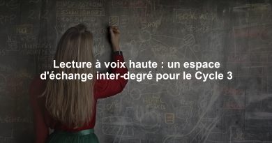 Lecture à voix haute : un espace d'échange inter-degré pour le Cycle 3