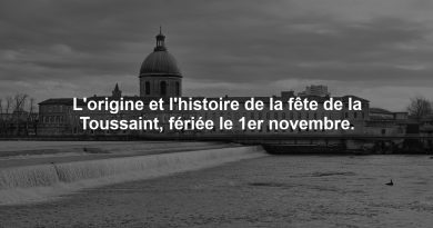L'origine et l'histoire de la fête de la Toussaint, fériée le 1er novembre.