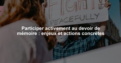 Participer activement au devoir de mémoire : enjeux et actions concrètes