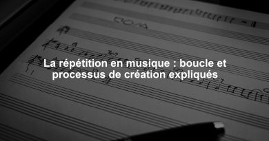 La répétition en musique : boucle et processus de création expliqués