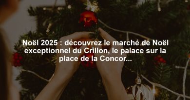 Noël 2025 : découvrez le marché de Noël exceptionnel du Crillon, le palace sur la place de la Concorde