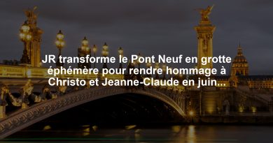 JR transforme le Pont Neuf en grotte éphémère pour rendre hommage à Christo et Jeanne-Claude en juin 2026