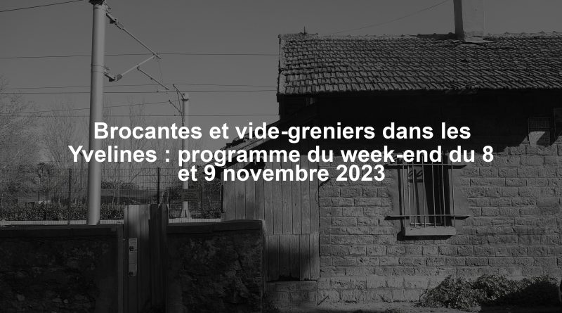 Brocantes et vide-greniers dans les Yvelines : programme du week-end du 8 et 9 novembre 2023