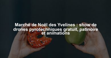 Marché de Noël des Yvelines : show de drones pyrotechniques gratuit, patinoire et animations