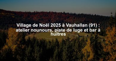Village de Noël 2025 à Vauhallan (91) : atelier nounours, piste de luge et bar à huîtres