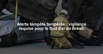 Alerte tempête tempérée : vigilance requise pour le Sud-Est du Brésil.