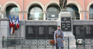 Damien Capy-Thomine à la cérémonie du 11 novembre