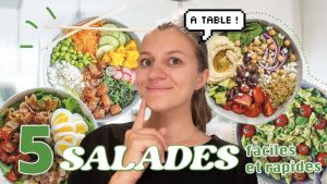 5 Salades Saines, Rapides et Économiques à Tester !