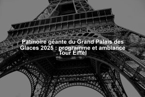 Patinoire géante du Grand Palais des Glaces 2025 : programme et ambiance Tour Eiffel