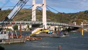 Pont de Condrieu : reprise des travaux après plusieurs semaines d'interruption
