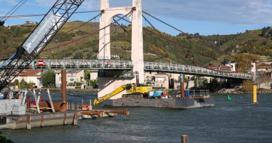 Pont de Condrieu : reprise des travaux après plusieurs semaines d'interruption