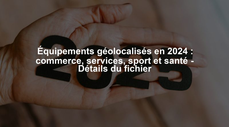 Équipements géolocalisés en 2024 : commerce, services, sport et santé - Détails du fichier