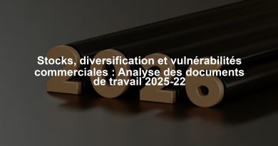 Stocks, diversification et vulnérabilités commerciales : Analyse des documents de travail 2025-22
