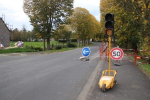 À Aunay-sur-Odon, une nouvelle sente pour sécuriser les piétons se construit
