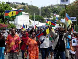 À Nouméa, une centaine de personnes défilent pour "demander justice pour nos martyrs"