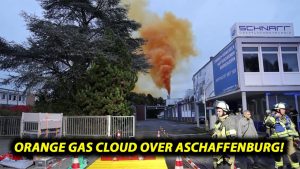 Accident chimique à Aschaffenburg : 4 blessés et nuage orange
