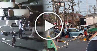 Accident multi-véhicules à 加古川市 : 13 blessés, circulation bloquée