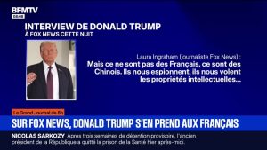 Accueil des étudiants étrangers aux États-Unis: "Nous avons eu beaucoup de problèmes avec les Français", déclare Donald Trump sur Fox News