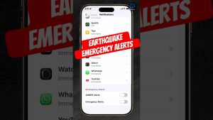 Activez les alertes d'urgence et de tremblement de terre sur iPhone