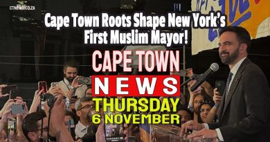 Actualités du Cap : Principaux titres du 6 novembre 2025