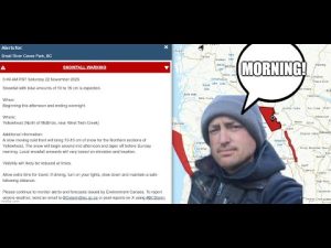 Alerte Neige : Chutes de Neige à Yellowhead dès l'Aube !