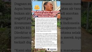 Aqua Utilise de l'Eau de Puits, BPKN Réagit