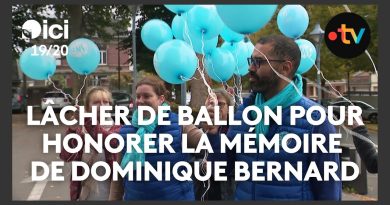 Arras : Lâcher de ballons en mémoire de Dominique Bernard