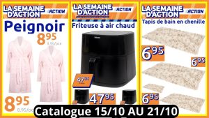 Arrivages ACTION du 15 au 21 octobre 2025