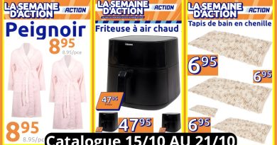 Arrivages ACTION du 15 au 21 octobre 2025