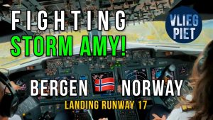 Atterrissage spectaculaire de la tempête AMY à Bergen