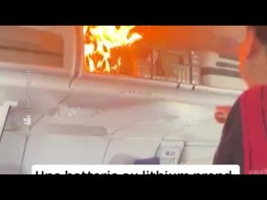 Batterie lithium enflammée dans un sac : un danger réel