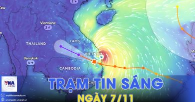 Bilan du 07/11 : Le typhon n°13 devient une dépression