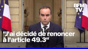 Budget : Sébastien Lecornu s'exprime devant l'Assemblée