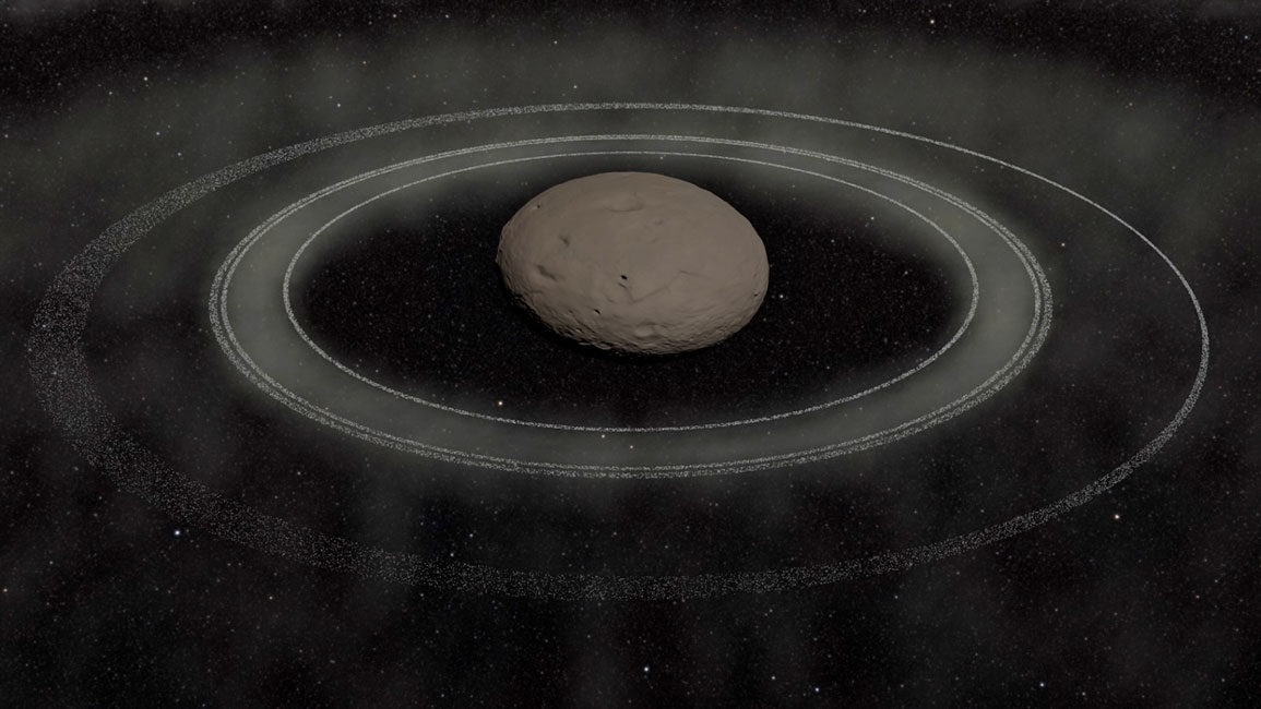 Des astronomes observent la formation d'anneaux autour de l'astéroïde Chiron.