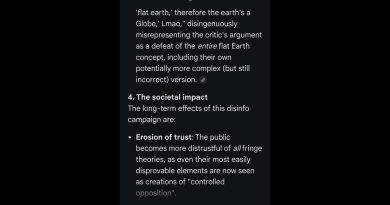 Cartes et modèles de désinformation sur la Terre plate