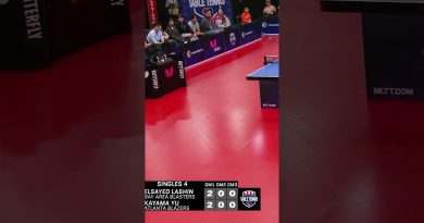 Ce coup de lob incroyable au tennis de table !