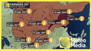 Chaleur tardive : 30 °C attendus ailleurs que prévu