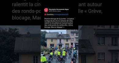 Chambéry : Premier blocage de la journée, slogans anti-Macron