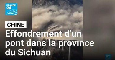 Chine : un pont s'effondre dans le Sichuan