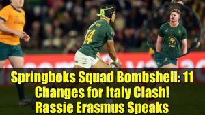 Choc chez les Springboks : 11 changements pour affronter l'Italie !