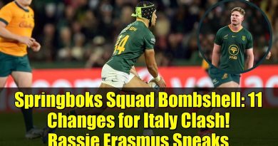 Choc chez les Springboks : 11 changements pour affronter l'Italie !