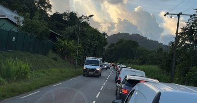 Circulation bloquée à Rémire-Montjoly