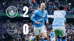 City 2-0 Everton : Haaland propulse City en tête !