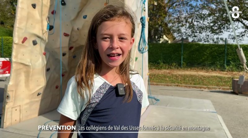 Collégiens de Val des Usses : formation à la sécurité en montagne
